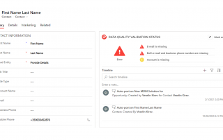 DQ application screenshot - get instant notifications to business users.