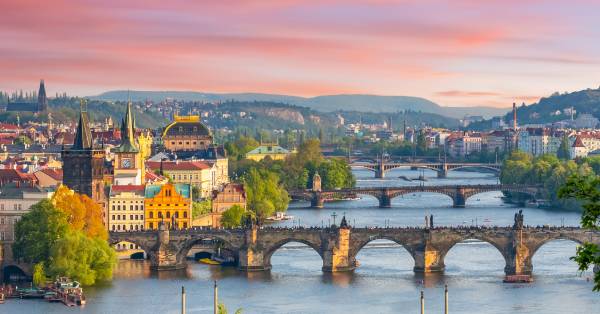 Prague from the sky.